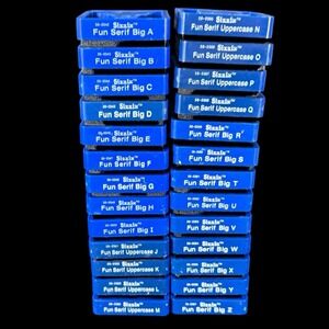 Sizzix Fun Serif Big/Uppercase Alphabet Die Cut Collection 26 Letters A-Z